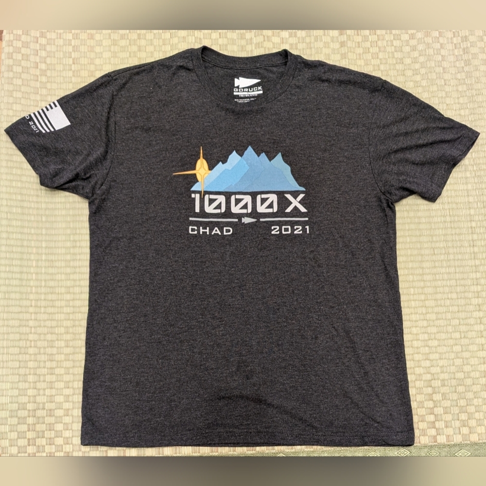 GoRuck Chad 1000X 2021 Tri-blend T-shirt Men's Size Large